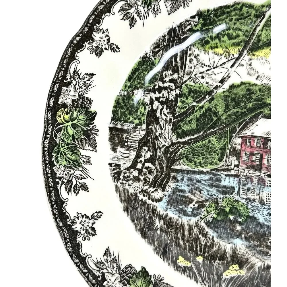 Johnson Bros Friendly Village England Vintage The Old Mill Plate-10.5